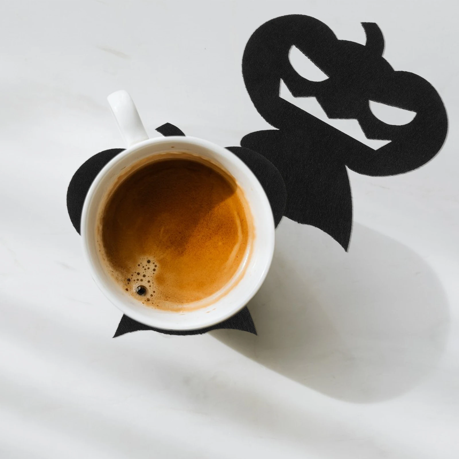 4Pcs Pumpkin Halloween Decorative Place Mats Non- Table Mats for Cups Glasses Wine Bottles