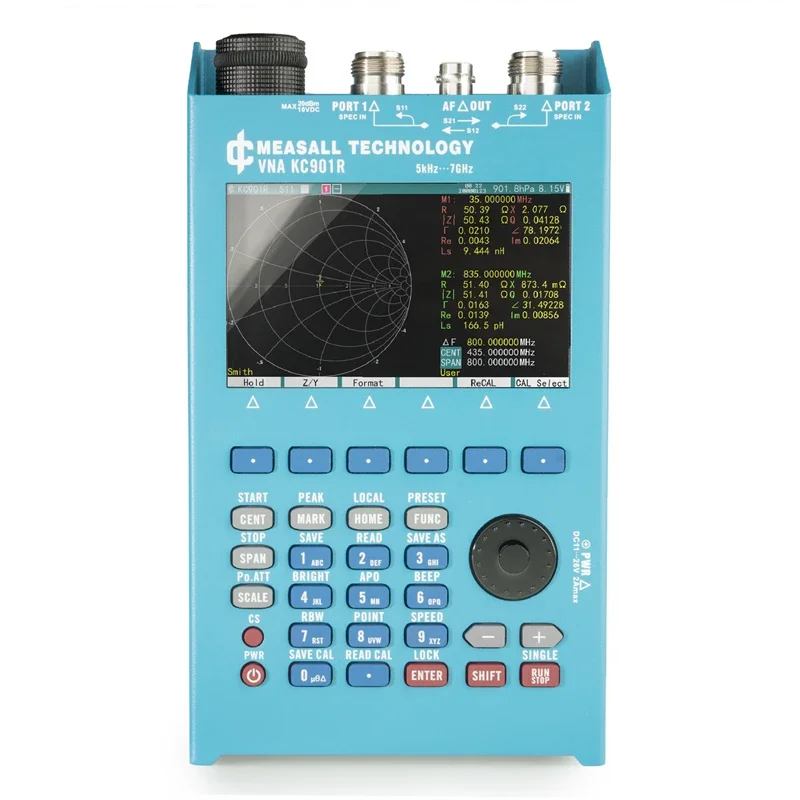 MEASALL Distributor LY.GROUP.CHINA KC901R Handheld Vector Network Analyzer Multi-meter SWR Standing Wave Testing 7GHz VNA