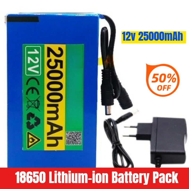 

12v 25000mAh 18650 Lithium-ion Battery Pack
