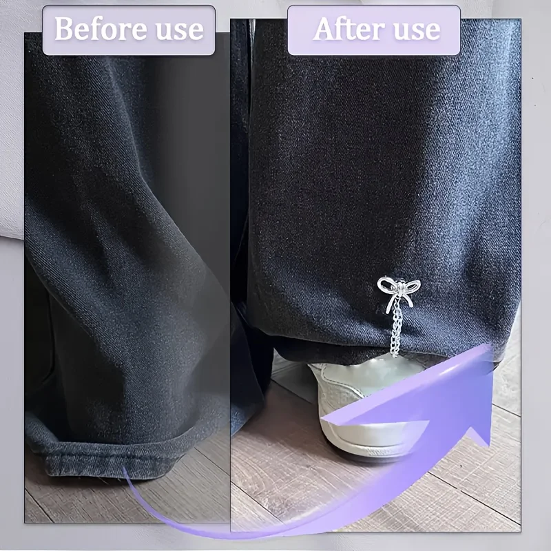 2-teiliges Set zur Ärmelverkürzung, Verstellbare, nähenfreie Kleidungsverschlüsse für Hemden, Modischer Saumspanner für Damen – Detail 7