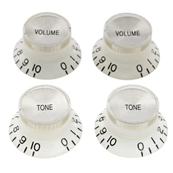 Musiclily Pro Metric Coarse 18-Spline Top Hat Bell Knobs Tone Volume Control Knobs for Epiphone LP SG Style Electric Guitar