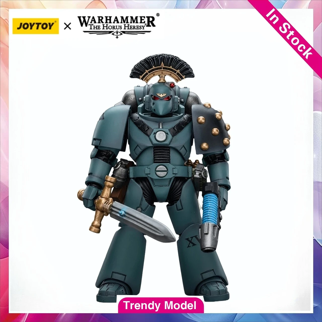 

【TM】In Stock JOYTOY Warhammer Sons of Horus MKVl Tactical SquadSergeant 1/18 Action Figures Model Toy Gift Collection Ornament