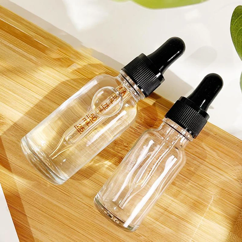 1pc Dropper Bottles With Scale Reagent Eye Drop Transparent Glass Aromatherapy Liquid Pipette Bottle Refillable Bottles Travel