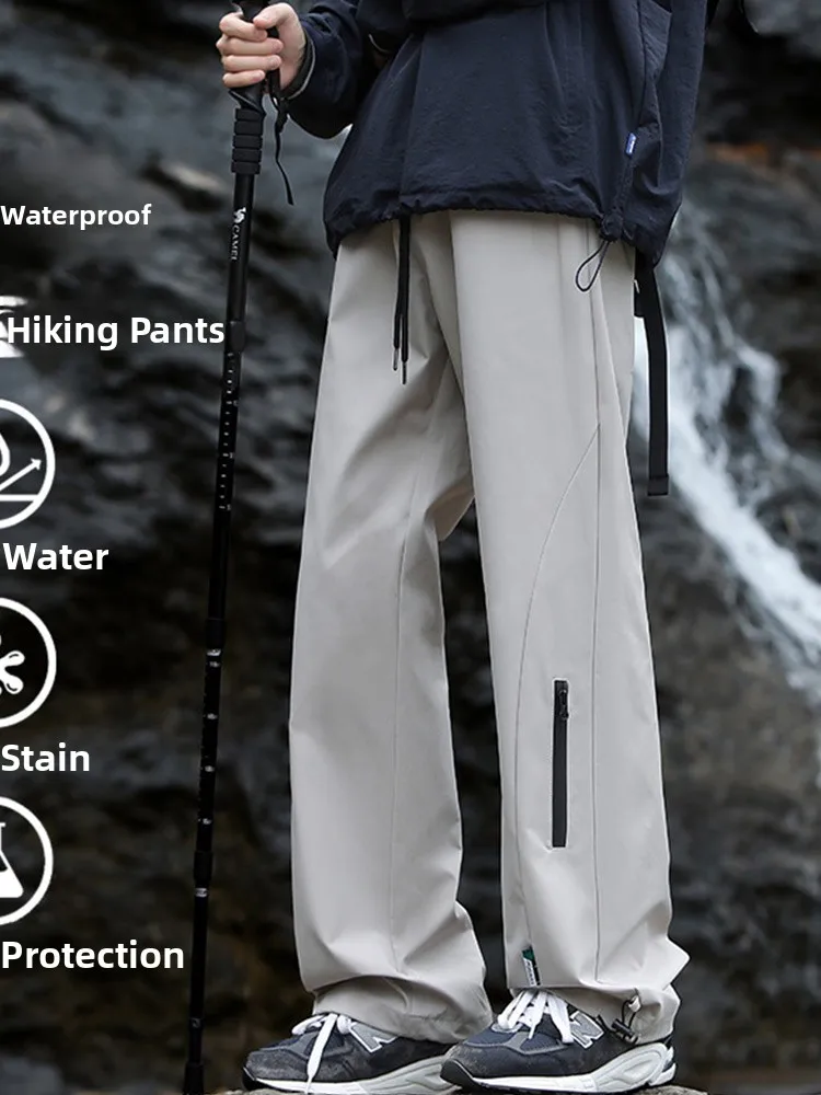 

Outdoor Men's Casual Loose Fit Cargo Pants American Sle High Street Autumn Straight Leg Spor Leisure plus Size Trousers