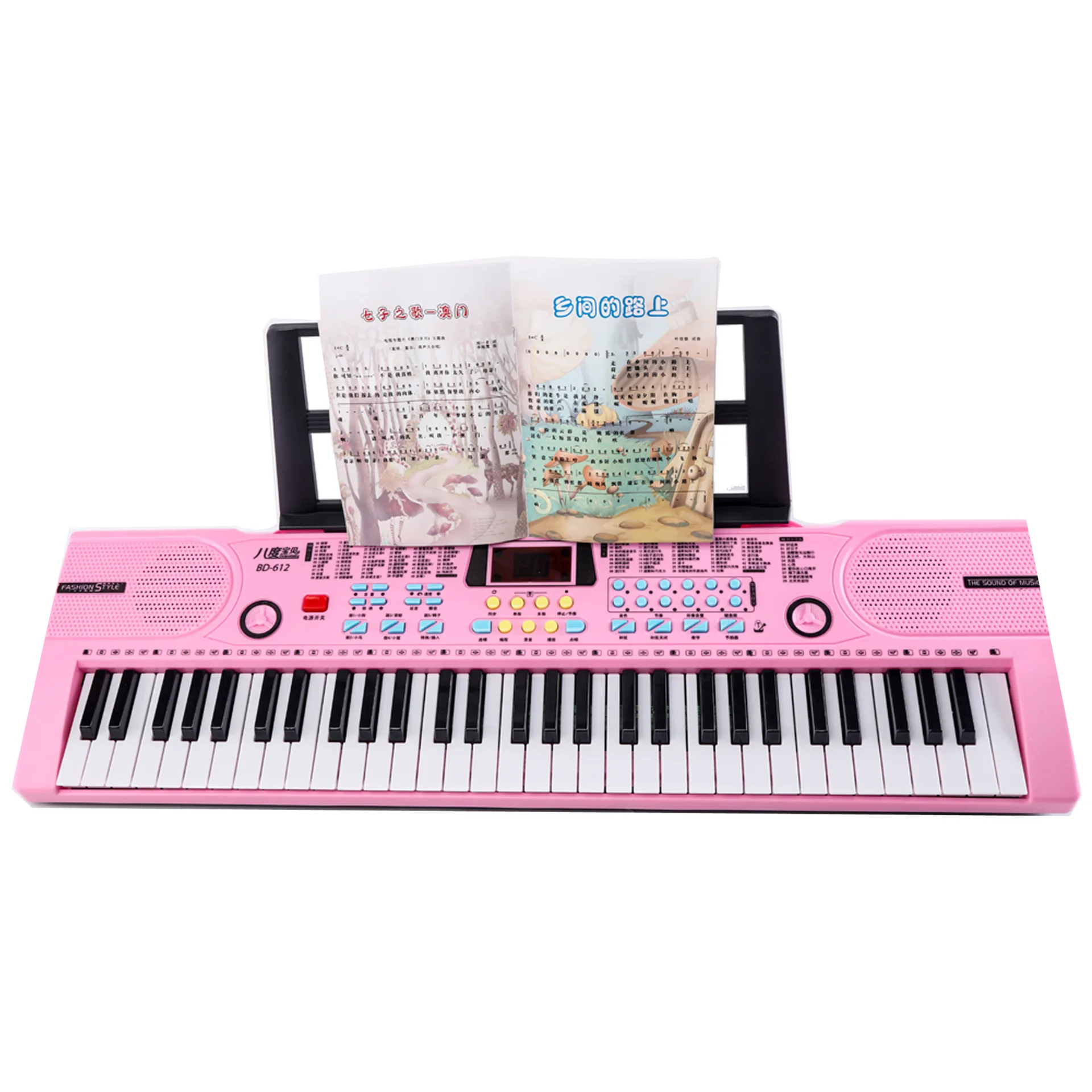 Intelligent Lighting Childrens Electronic Musical Keyboard 61 Key Music Electronic Organ BD612 Sintetizador Professional Organ