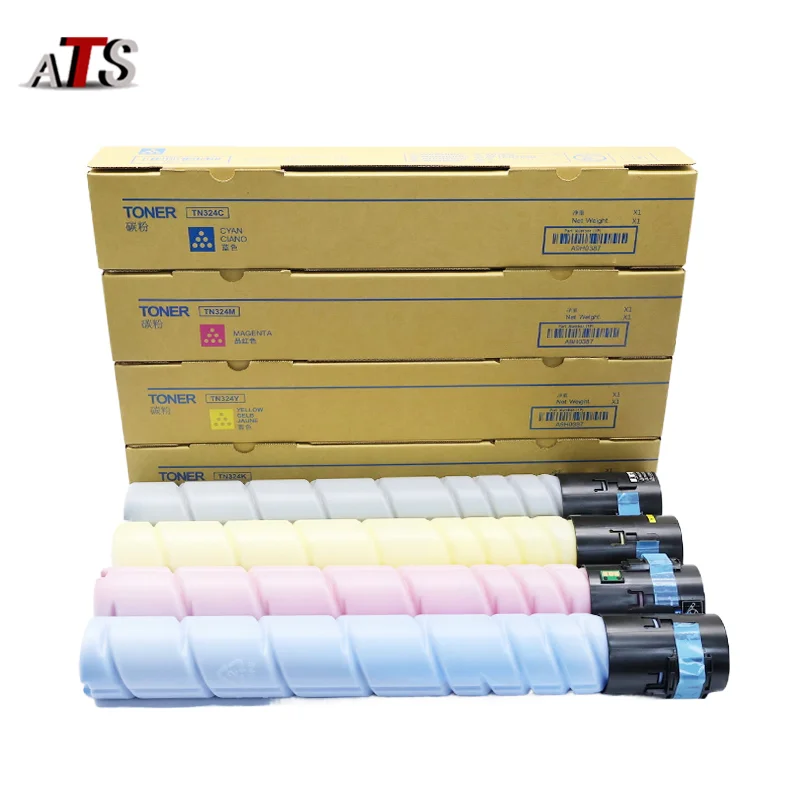 New 1Set/4PCS TN224 TN223 Toner Cartridge for Konica Minolta Bizhub C226 C256 C266 C7222 C7226 Printer Big Capacity