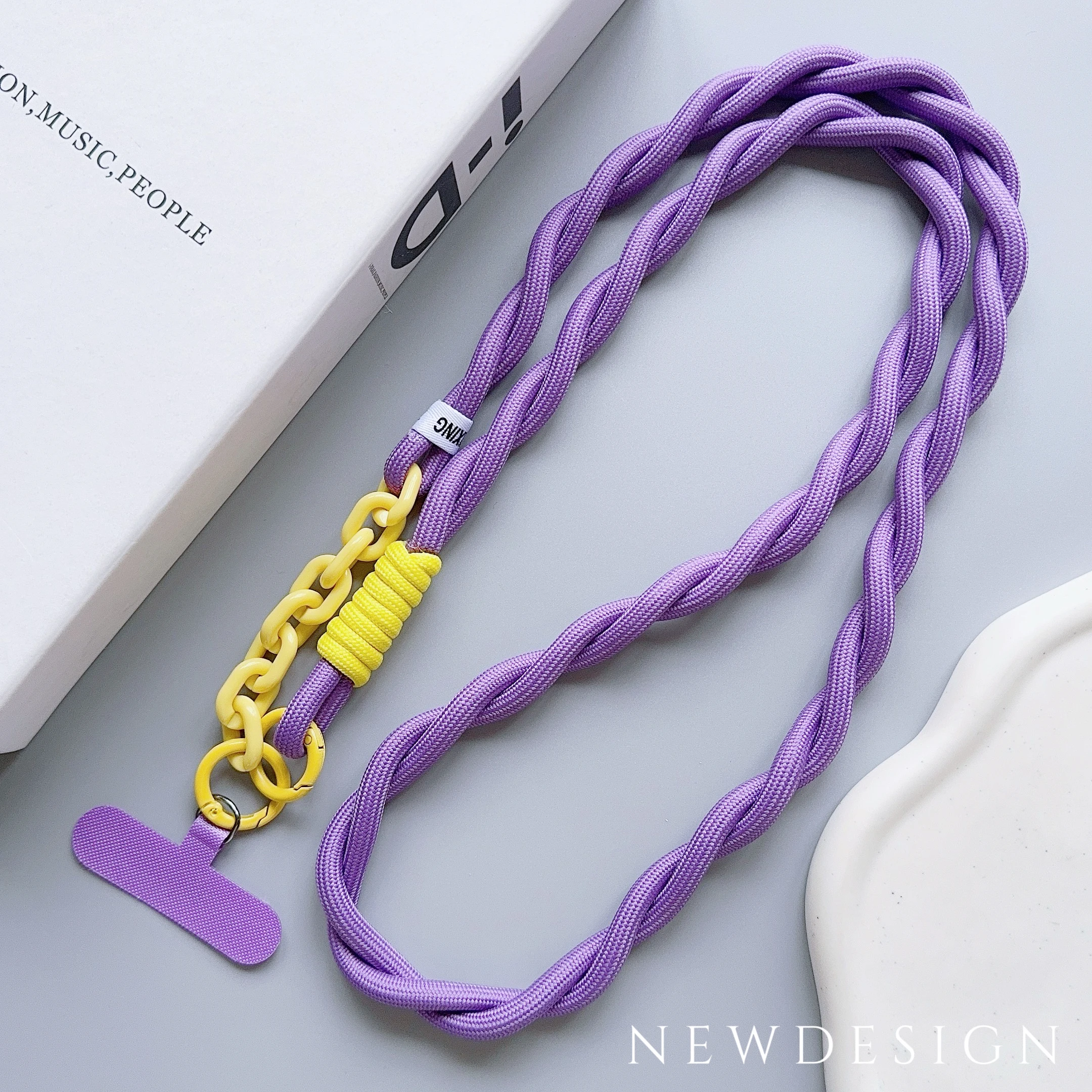 Cute Phone Lanyard, Universal Case Acrylic Crossbody Strap