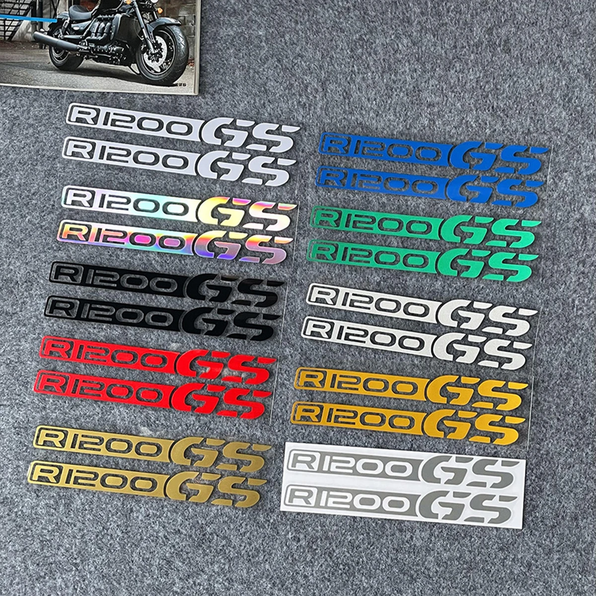 For BMW R1200GS R1200 R 1200 GS ADV Adventure Reflective Motorcycle Stickers Body Windshield Fender Helmets Decals Accessories