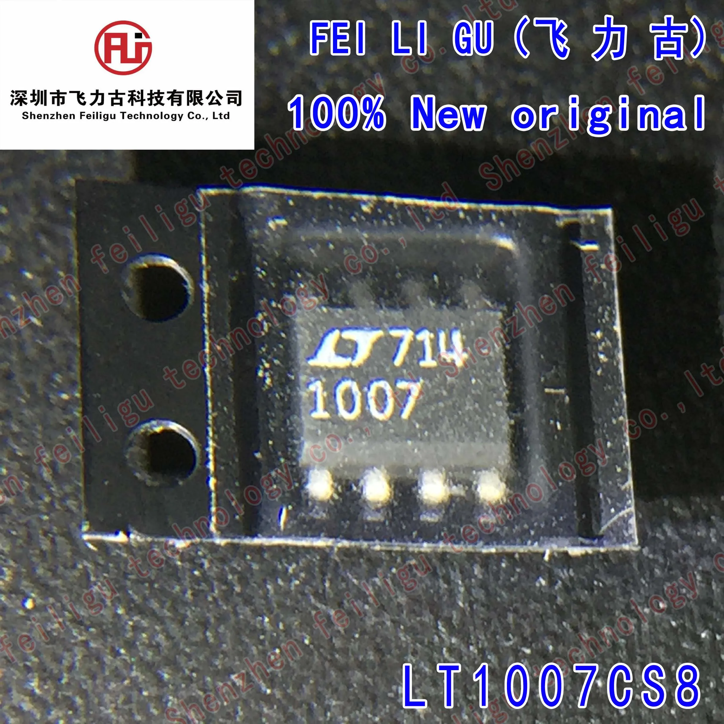 

(1/10/30Pieces) 100% New Original LT1007CS8#TRPBF LT1007CS8 LT1007 Screen Printing:1007 Package:SOP8 Operational Amplifier Chip