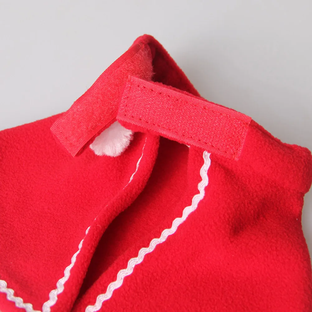 

Pet Cape Red Polar Fleece Christmas Dog Cloak Cat Costume Festive Holiday Party Outfit Pet Christmas Accessories