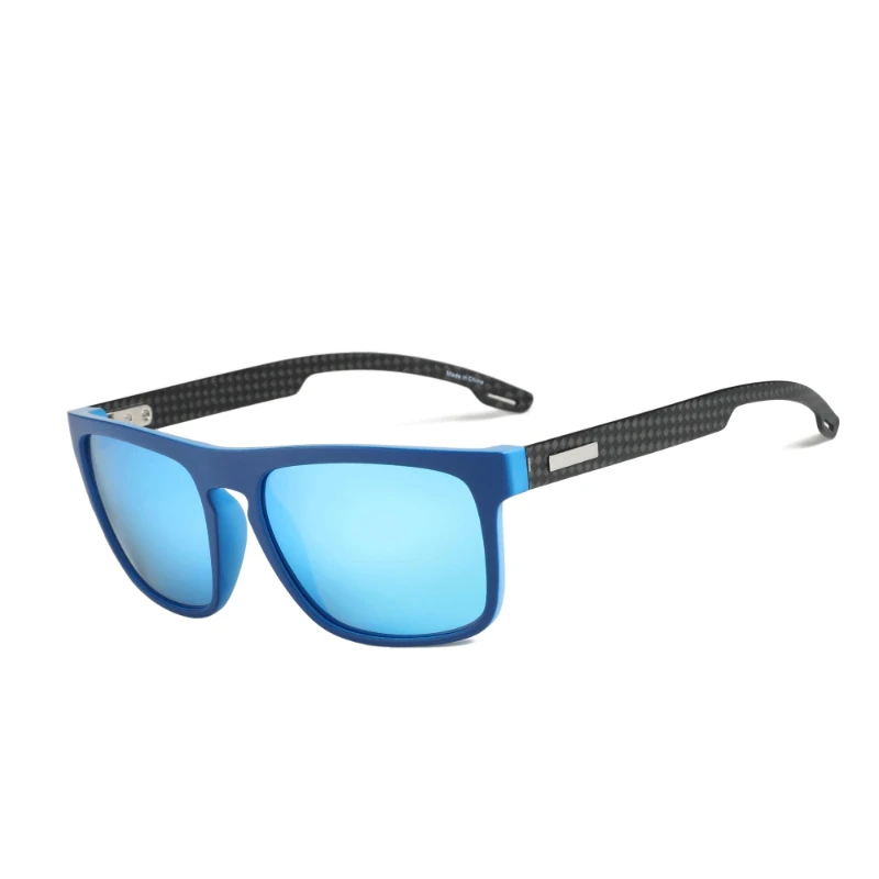 

BLUEMOKY Polarized Glasses Trendy Men Square Unbreakable TR90 Frame Carbon Fiber Temple UV400 Protection Sun Glasses for Driving