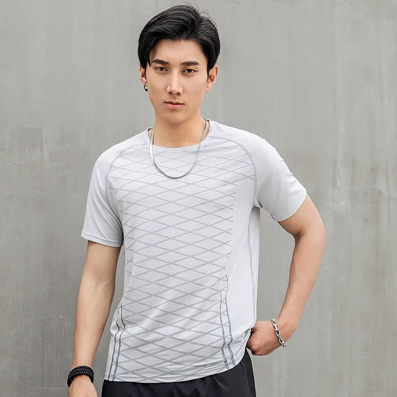 

Gym Quick Dry Shirt Sport T Shirt Men Short Sleeve Running Shirt Men Football Workout Training Tees Fitness Top Sport T-shirt