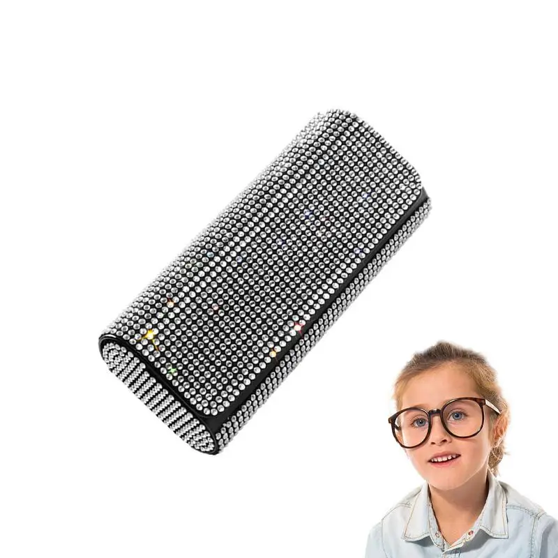 Car Sunglasses Case Eye Glass Case Sparkling Shiny Eyeglass Case Drop-Proof Sunglasses Case And Eyeglasses Holder For Adult &