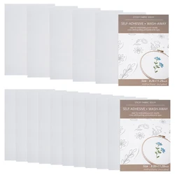 10/5Pc Water Soluble Stabilizers Sheets Transfers Paper Cross Stitch Hand Painted Patterns Transfer Paper for Machine Embroidery