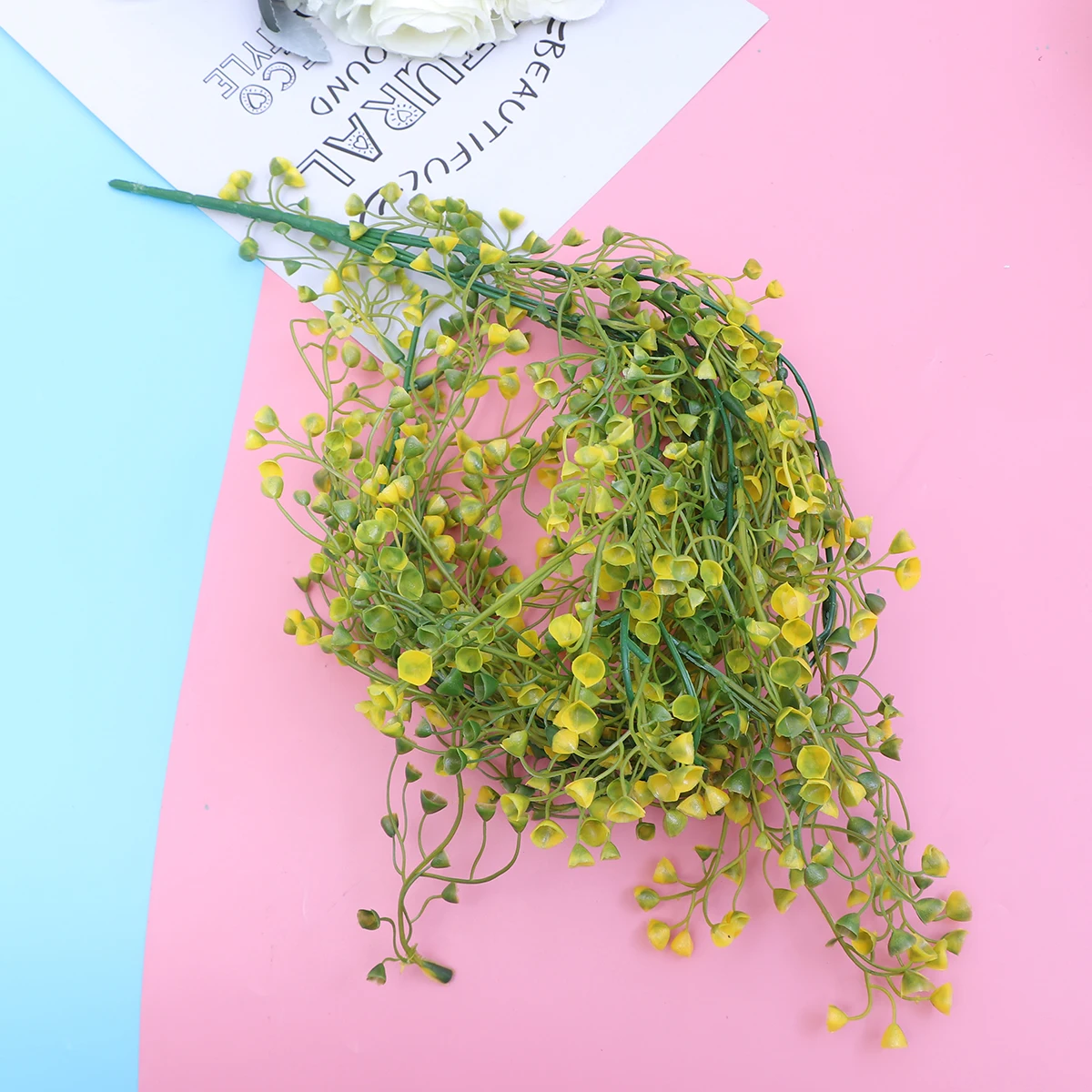 

Artificial Hanging Flower Plant 80cm Fake Vine Bright Purple Foliage Home Balcony Decoration Silk Fake Plants Long-Lasting