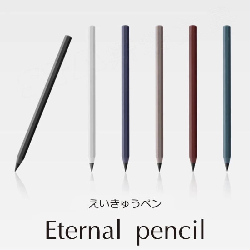 6/1 PCS 금속 영원한 잉크 펜 없음 6 색 마술 연필 무제한 신기술 쓰기 그림 편지지 학교 용품