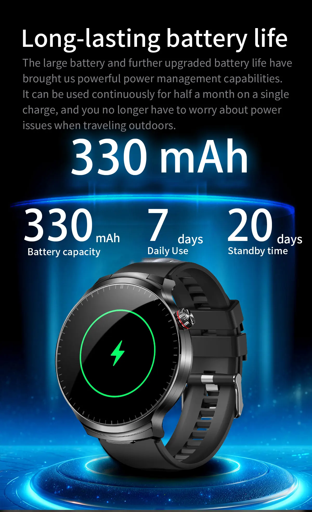 LIGE 2026 Neue TWS 2-in-1 Kopfhörer Smartwatch 1,85 Zoll Bluetooth-Anruf Herren Ohrhörer Smartwatch Herzfrequenz Gesundheitsmonitor Musik-Uhr – Detail 23