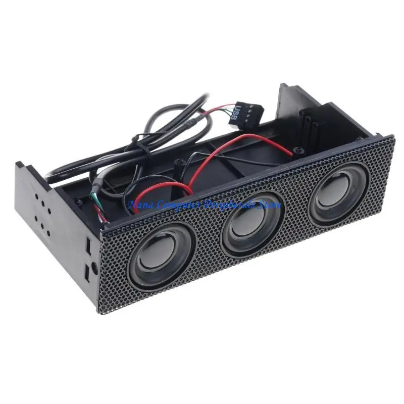 

F68C Stereo Surround Speaker Front Panel Computer for Case Built-in Music Loudspea