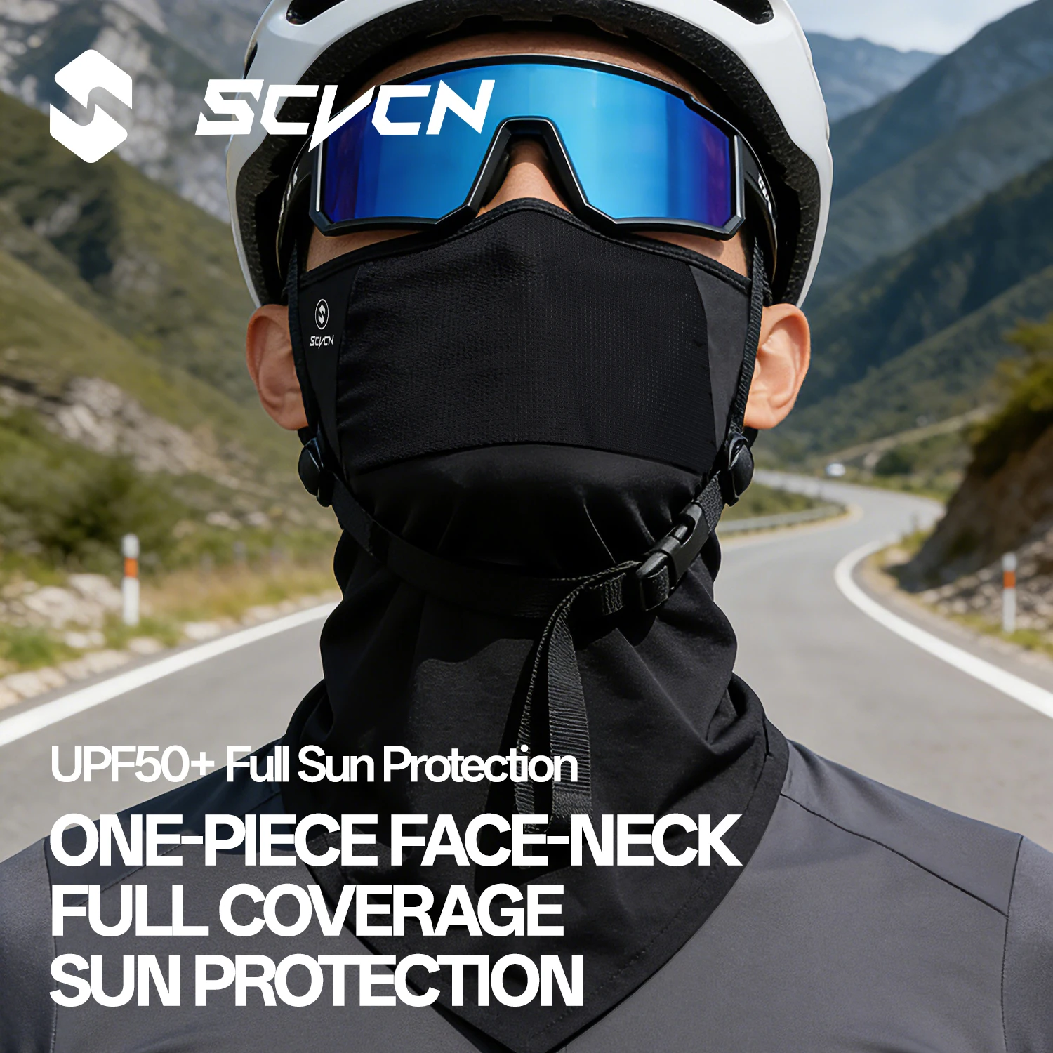 

SCVCN Cycling Face Mask Four-season Universal Sunscreen Riding Motorcycle Warm Outdoor Mask Filter Hood Breathable Net Wholesale