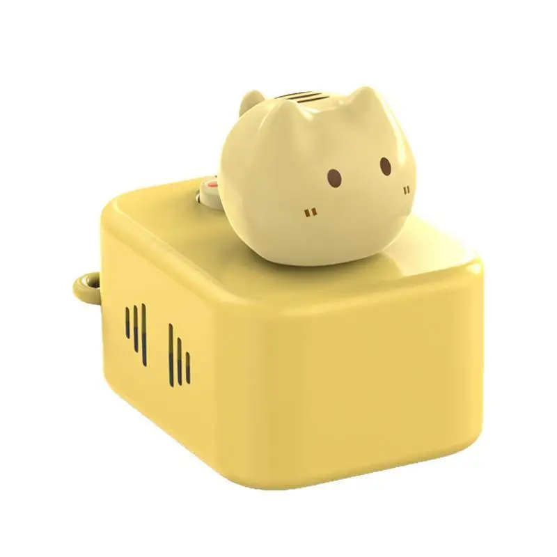 Cute Cat Shaped Stress Relief Fidget Keychain Playful Sound Pressable Paw Button Office Workers Student Bag Decor No Boredom