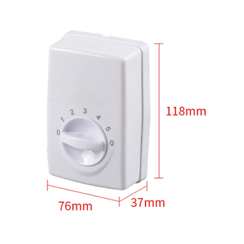General Ceiling Fan Speed Regulator Speed Controller Electric Fan Panel Switch Five Gears Adjustable No Welding Required Install