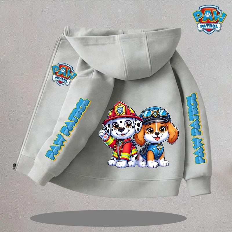 2026 PAW Patrol Boys Kids Zipper Hoodies Girls Sweatshirt Autumn and Winter Long Sleeve Harajuku Coat Casual Hooded Tops Gift