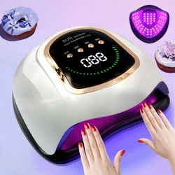 Powerful UV LED Nail Lamp for Nails Curing All Gel Polish with Large Screen  Professional Nail Equipment Manicure Drying Lamps