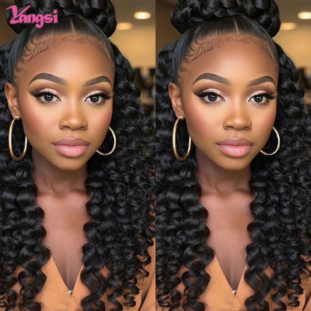 

6 Inch Wand Curl Wrap Around Hair Ponytail Synthetic Hair Daily Wear Curly Braided Ponytail Extension with Rubber Black Color
