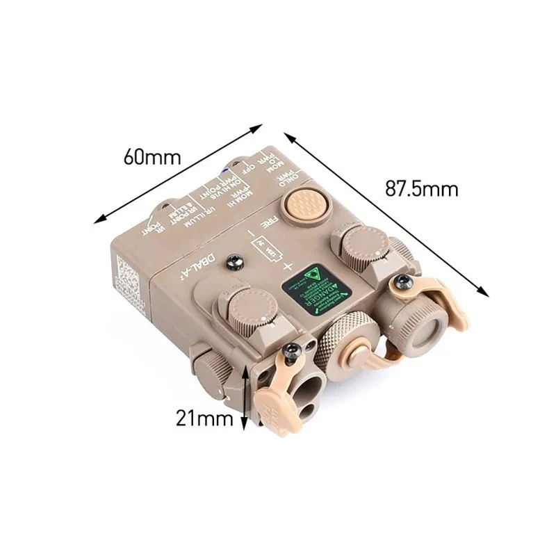 WADSN Airsoft DBAL A2 PEQ15 PEQ MAWL C1 NGAL No Function Version Battery Box Dummy Indicator Tactical Toy Model Fit 20MM Rail