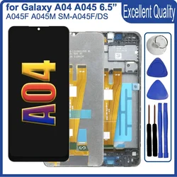 Substituição do painel de toque para Samsung Galaxy A04, tela LCD, 6,5 