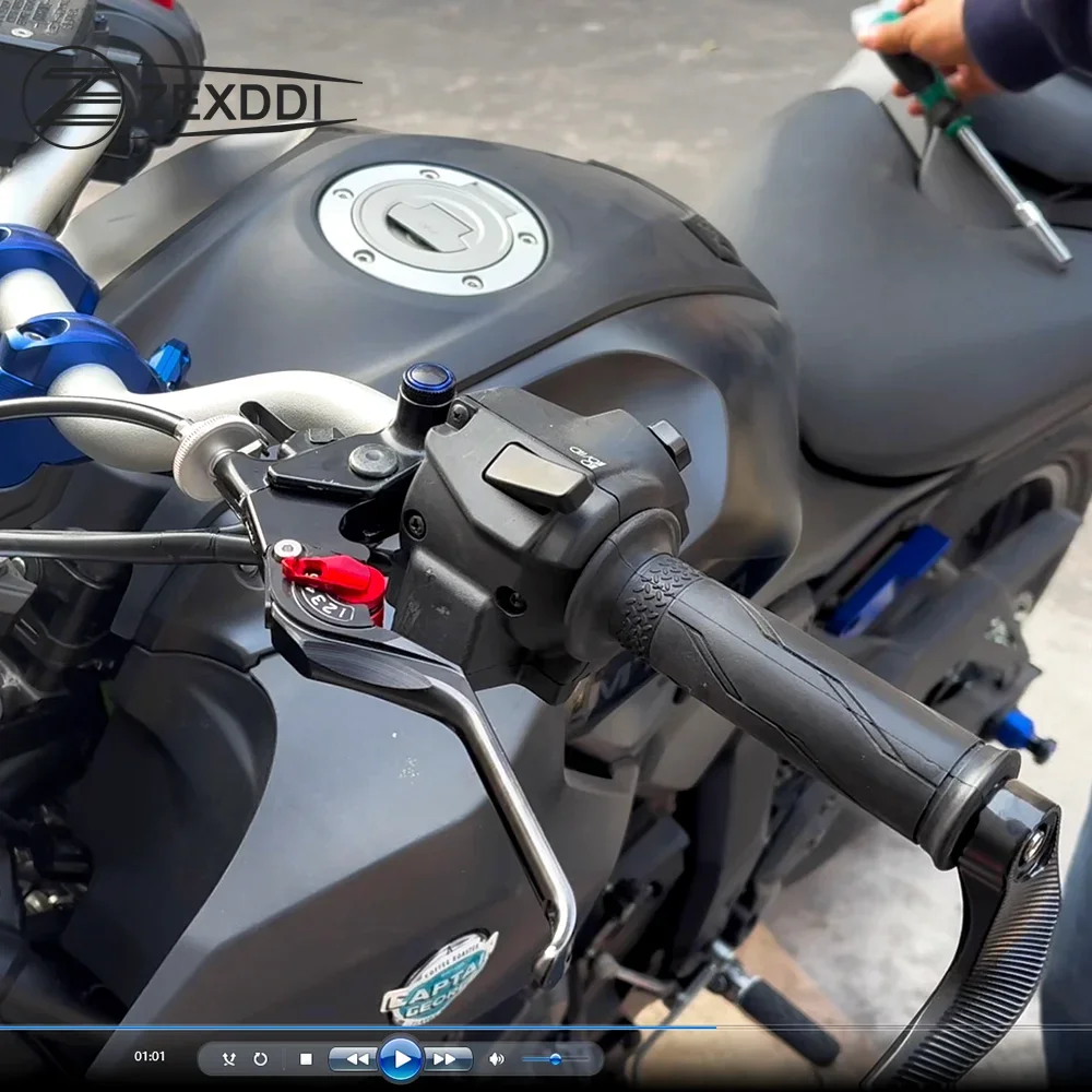 Neu für Yamaha MT09 MT-09 MT 09 2025 2026 R7 R9 2026 Zubehör Motorrad CNC Aluminium Einstellbare Modifizierte Brems- und Kupplungshebel – Detail 5