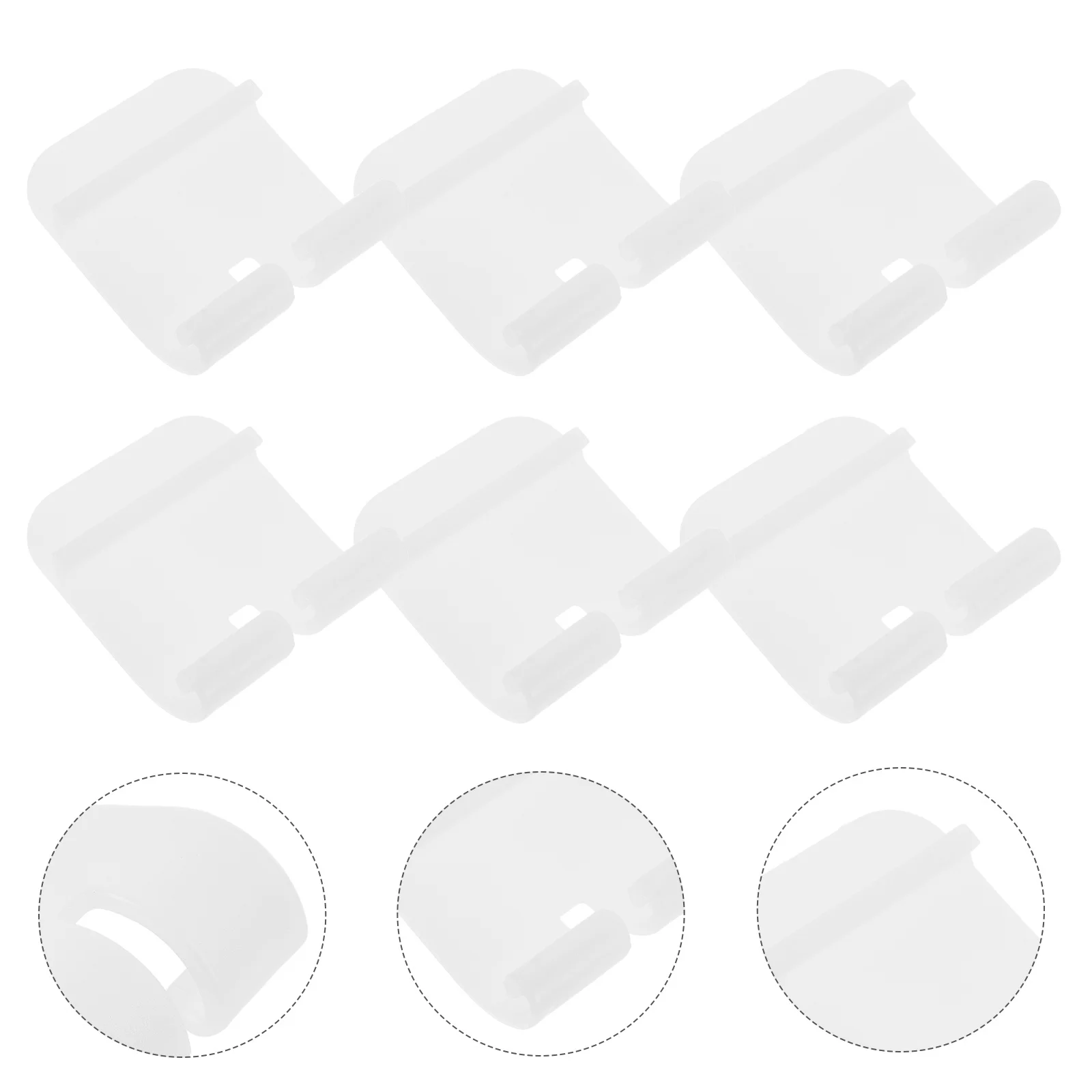 

6pcs Hamster Accessories: Plastic Cage Fasteners For Rabbit Chinchilla Bird Cages Wire Mesh Fixing Clips Secure Cage Latches