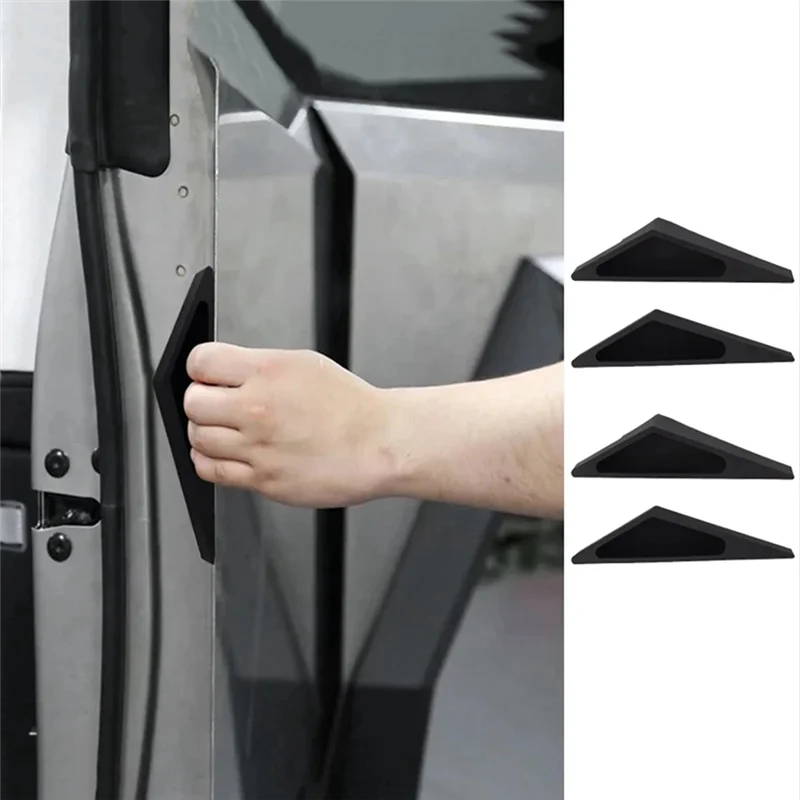 Efficientt-4Pcs Truck Door Handle For 2024 Tesla Cyber Pickup Fingerprint Resistant Door Handle Auto Modified Accessories view 2
