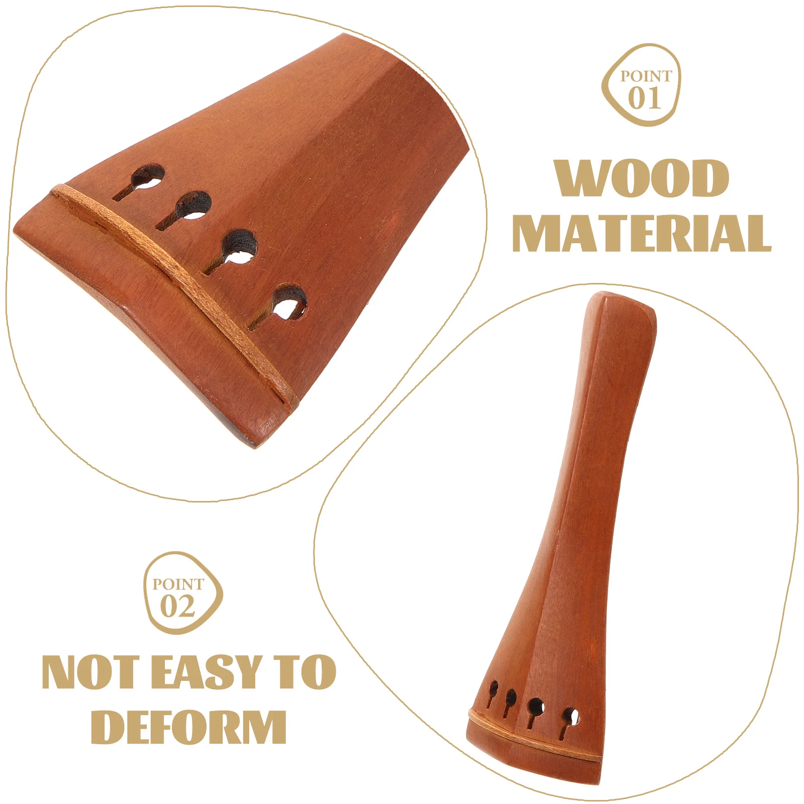 

Accessories Jujube Wood String Plate Hand Carving Tailpiece Replacement Violin Professional