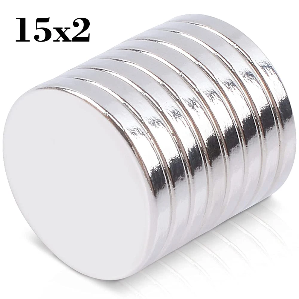 5/10/20/50/100pcs 15x2mm Magnets Neodymium Magnet N30 NdFeB Round Super Powerful Strong Permanent Magnetic Imane Disc Rare Earth