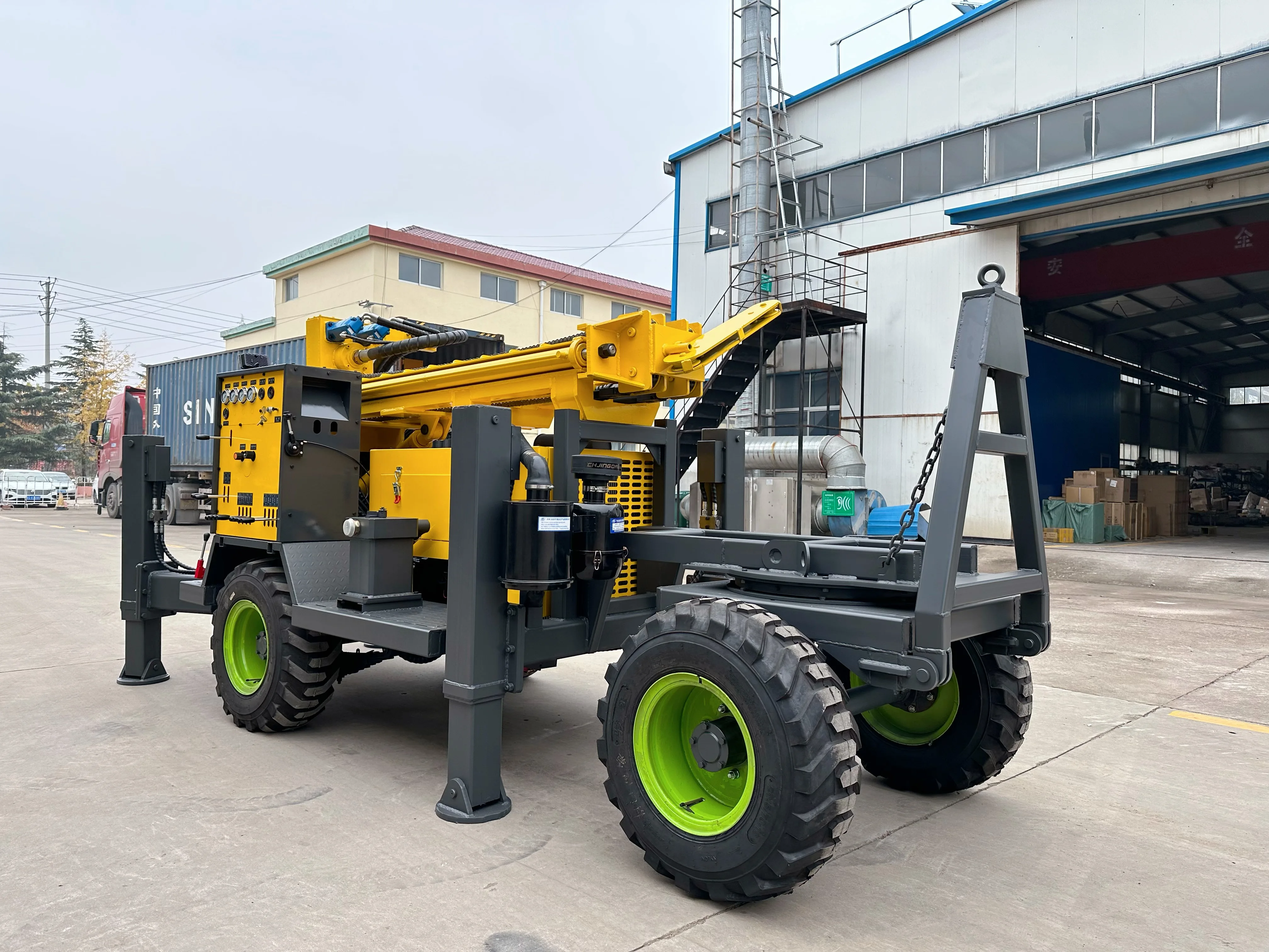 Customized Pneumatic Water Drilling Machine Depth 180m 200m Deep Water Well Drilling Rig for Well Drilling Machine