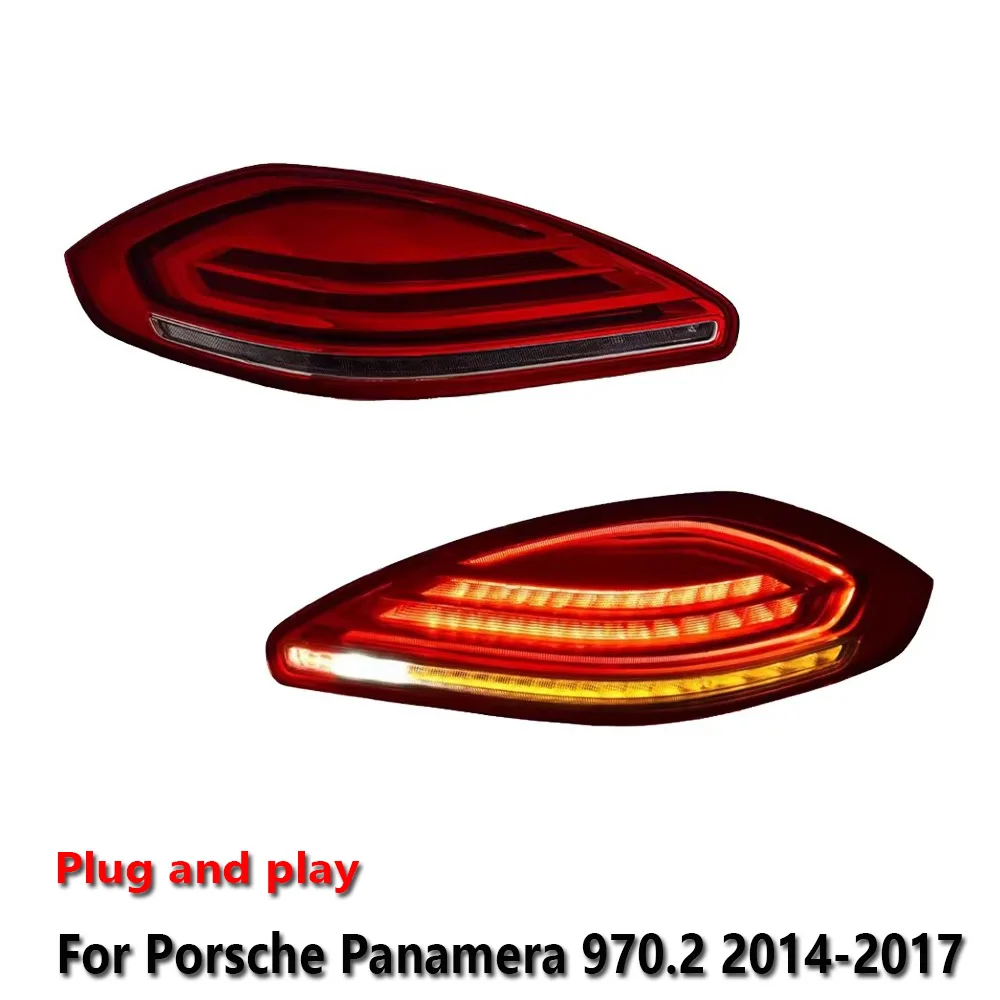 

Car Acesssories Tail LED lamps For Porsche Panamera 970.2 2014-2017 DRL Fog Rear Trailer Turning Signal Voiture Plug and