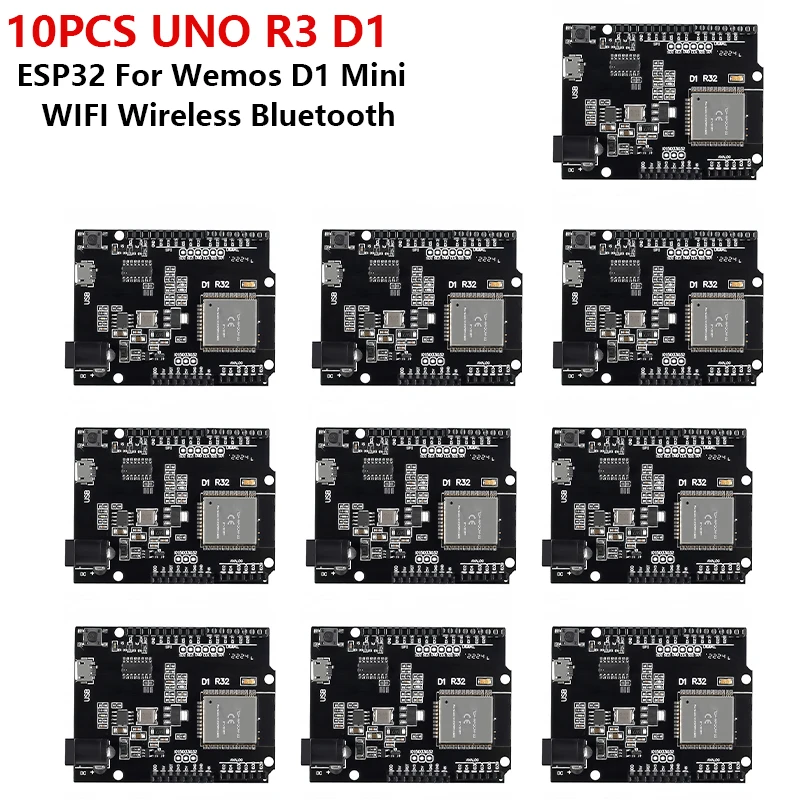 ESP32 For Wemos D1 Mini For Arduino UNO R3 D1 R32 WIFI Wireless Bluetooth Development Board CH340 4M Memory One ESP 32