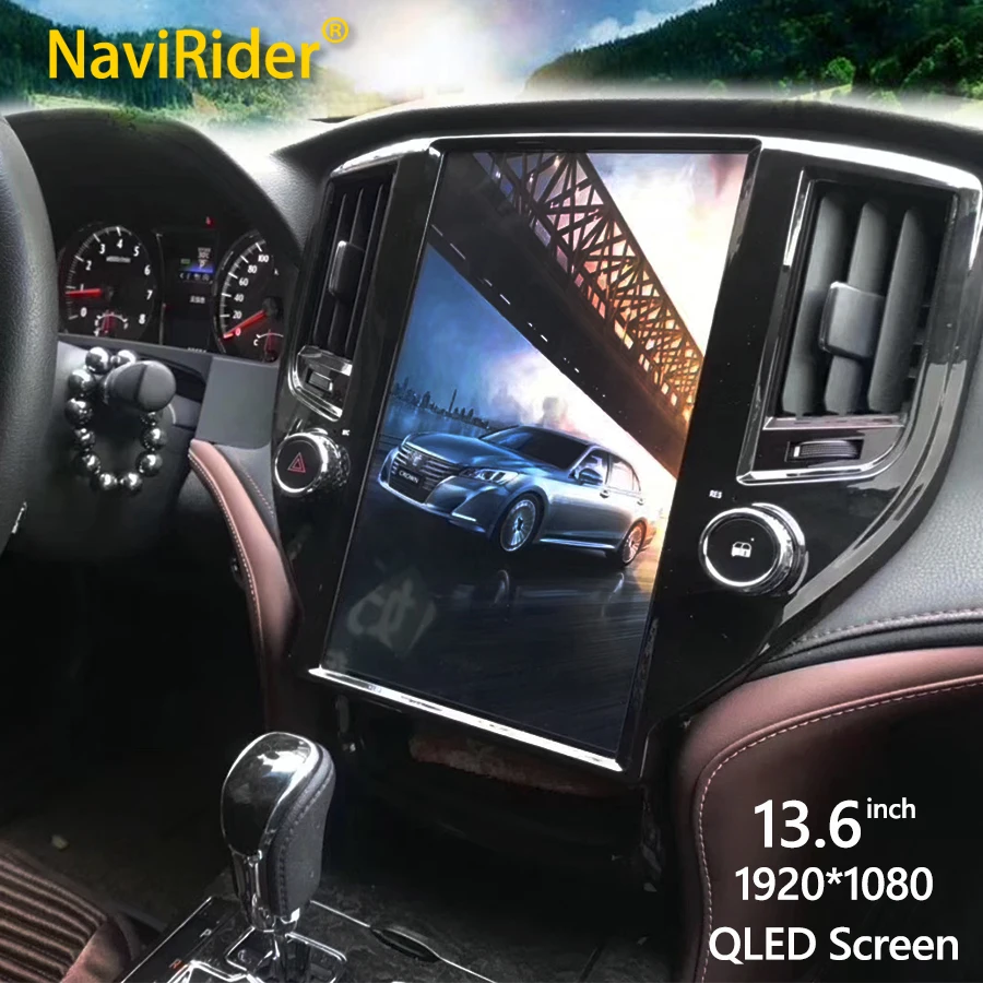 

13.6inch Android 11 Tesla Screen For Toyota Crown S210 2014 2019 Car Radio Multimedia Stereo Video Player GPS Head Unit Carplay