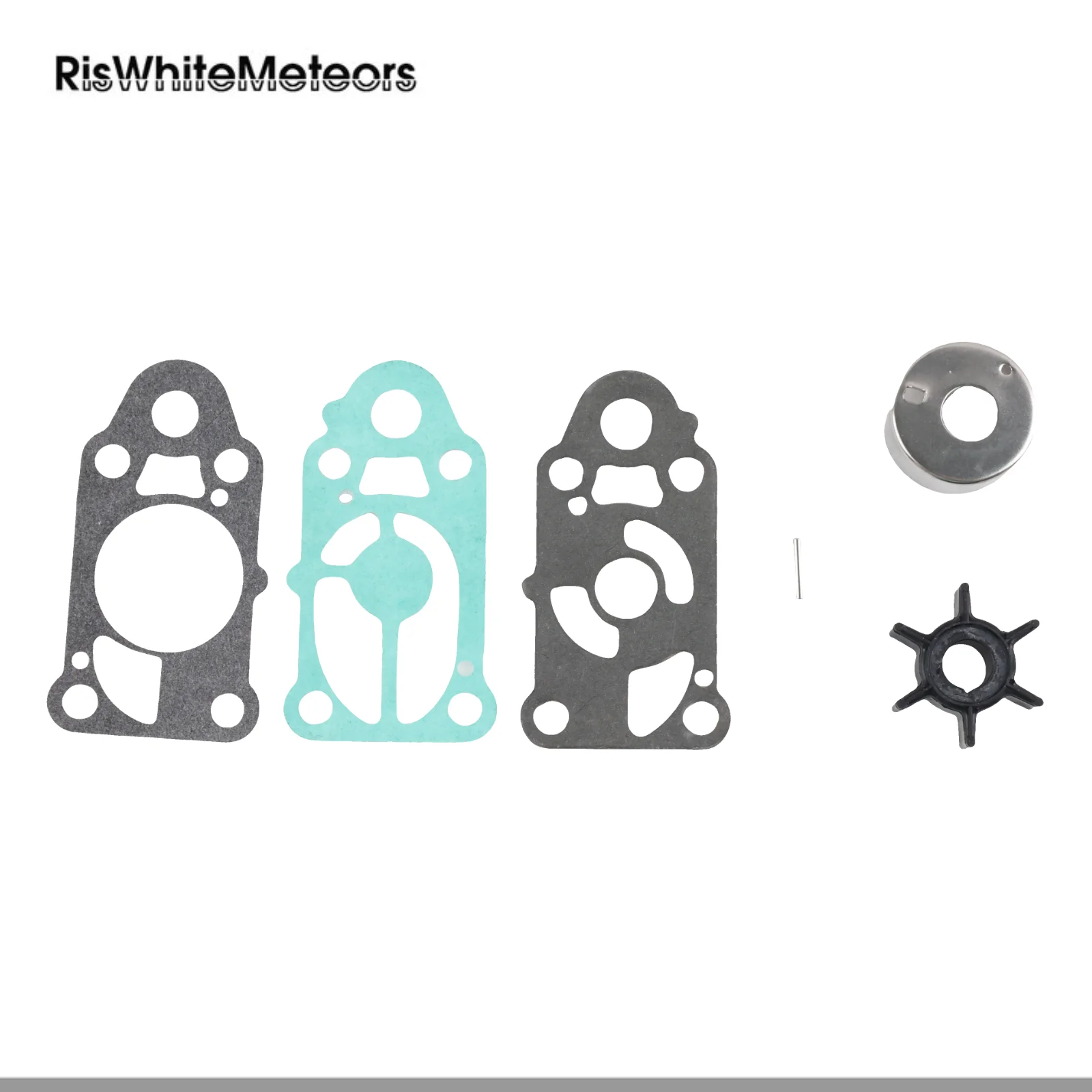 

RisWhiteMeteors 3AB873220 3AB-873220-0 Water Pump Repair Kit Replacement for Nissan Tohatsu Outboard