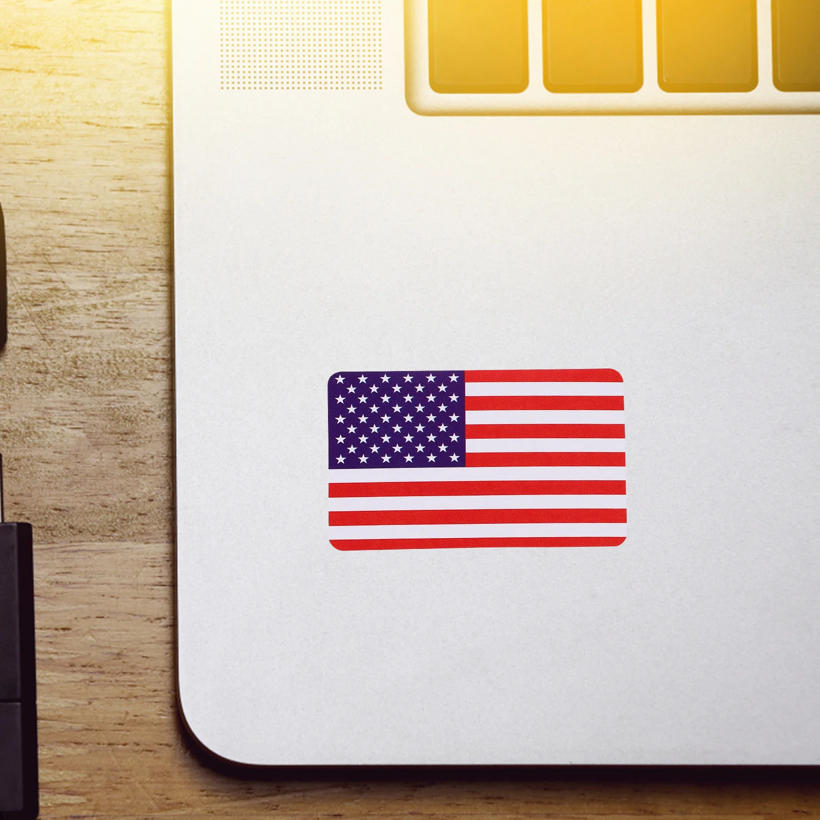

1 Roll American Flag Sticker Paper Material Diy Planner Stickers For Laptop Water Bottle Car Scrapbook Journal Suitcase Adhesive