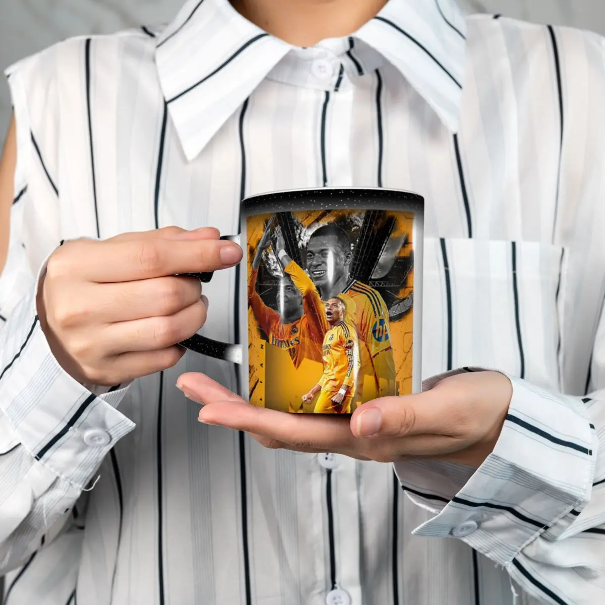 

Football KM Mbappe Soccer Mug Funny Ceramic Coffee Cups Tea Mugs Milk Cup Drinkware Gifts for Friends