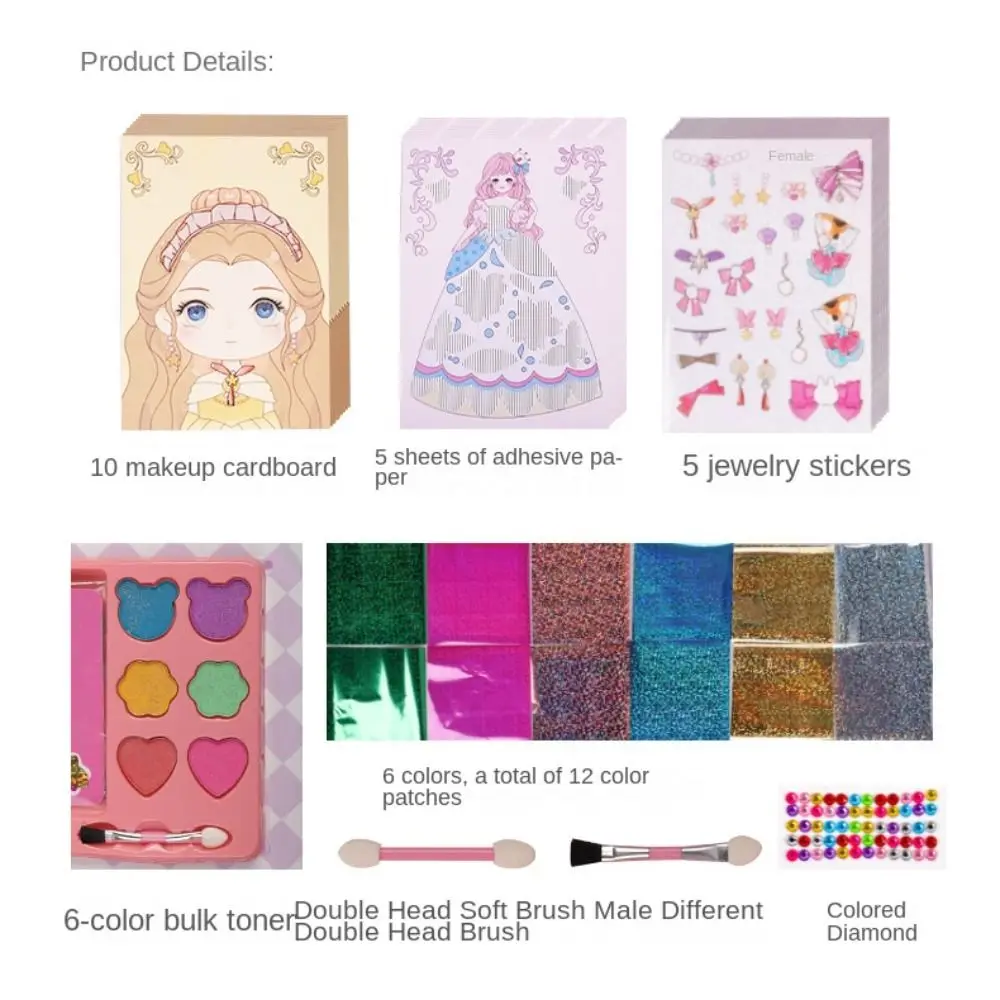 Album Journal Make Your Own Princess Sticker Gepersonaliseerde DIY Scrapbooking Princess Dress Up Sticker Cartoon Hand Account