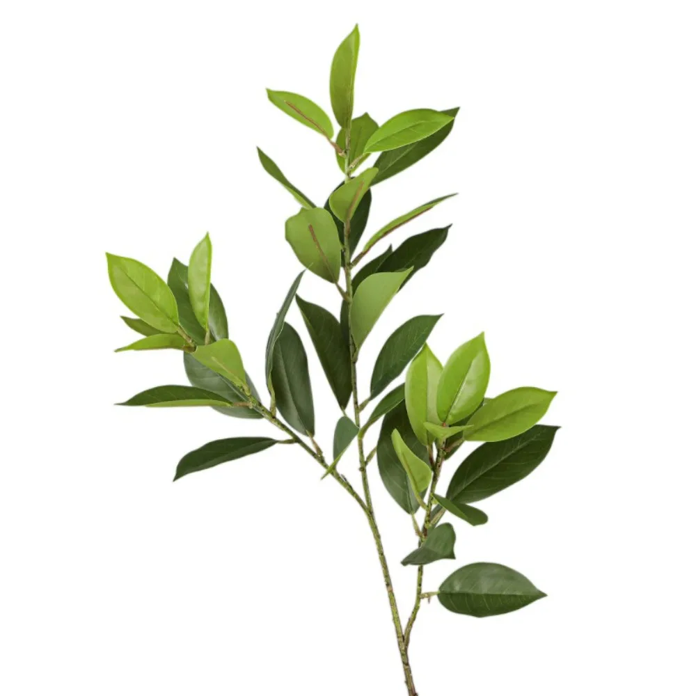 Large Artificial Fagraea Branches Realistic Real Touch Artificial Ilex Chinensis Handmade Elegant Fake Plants Wedding Decor