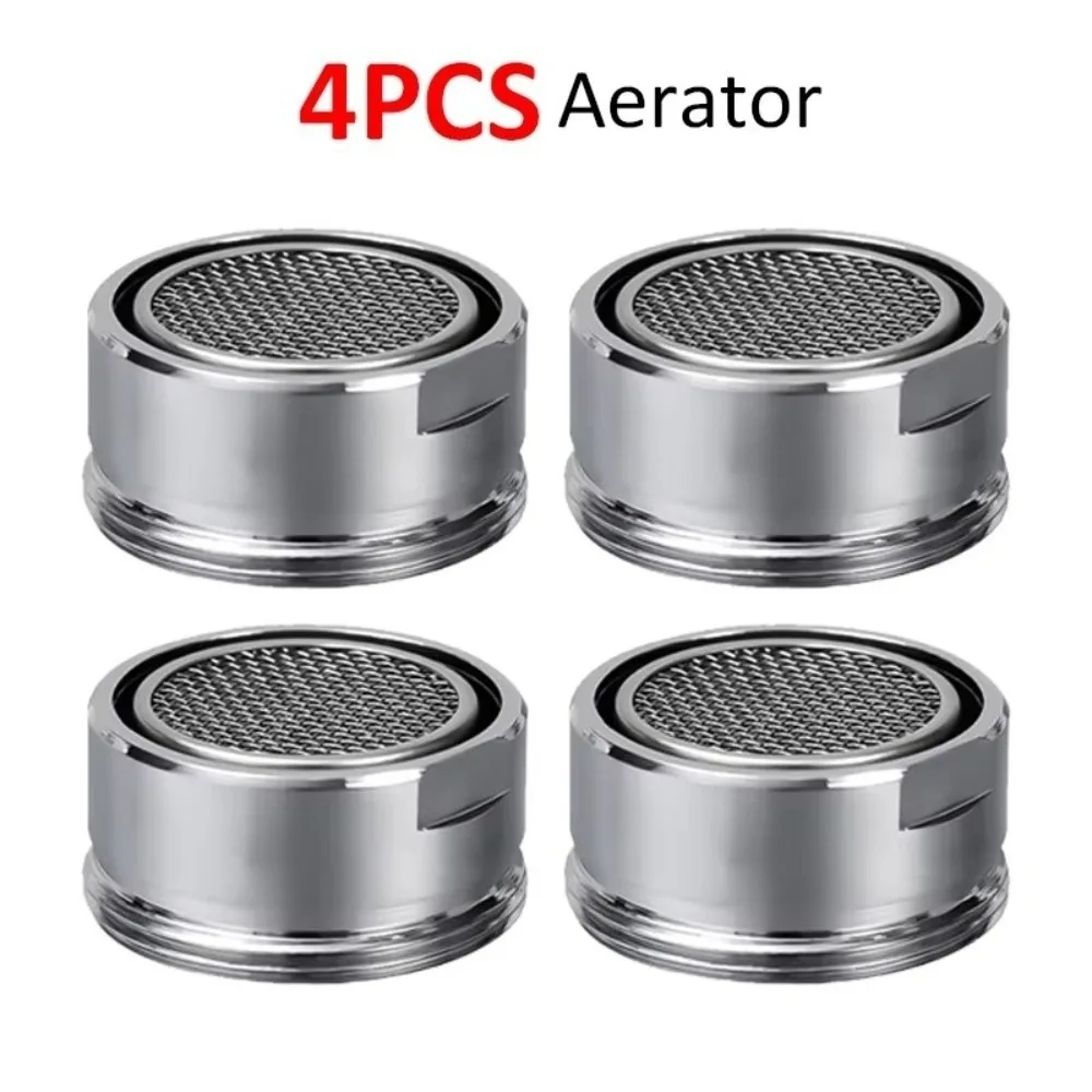 

New Brass Water Saving Faucet 24mm Thread Nozzle Tap Aerator Replaceable Filter Filter Mouth Mixed Nozzle Kitchen