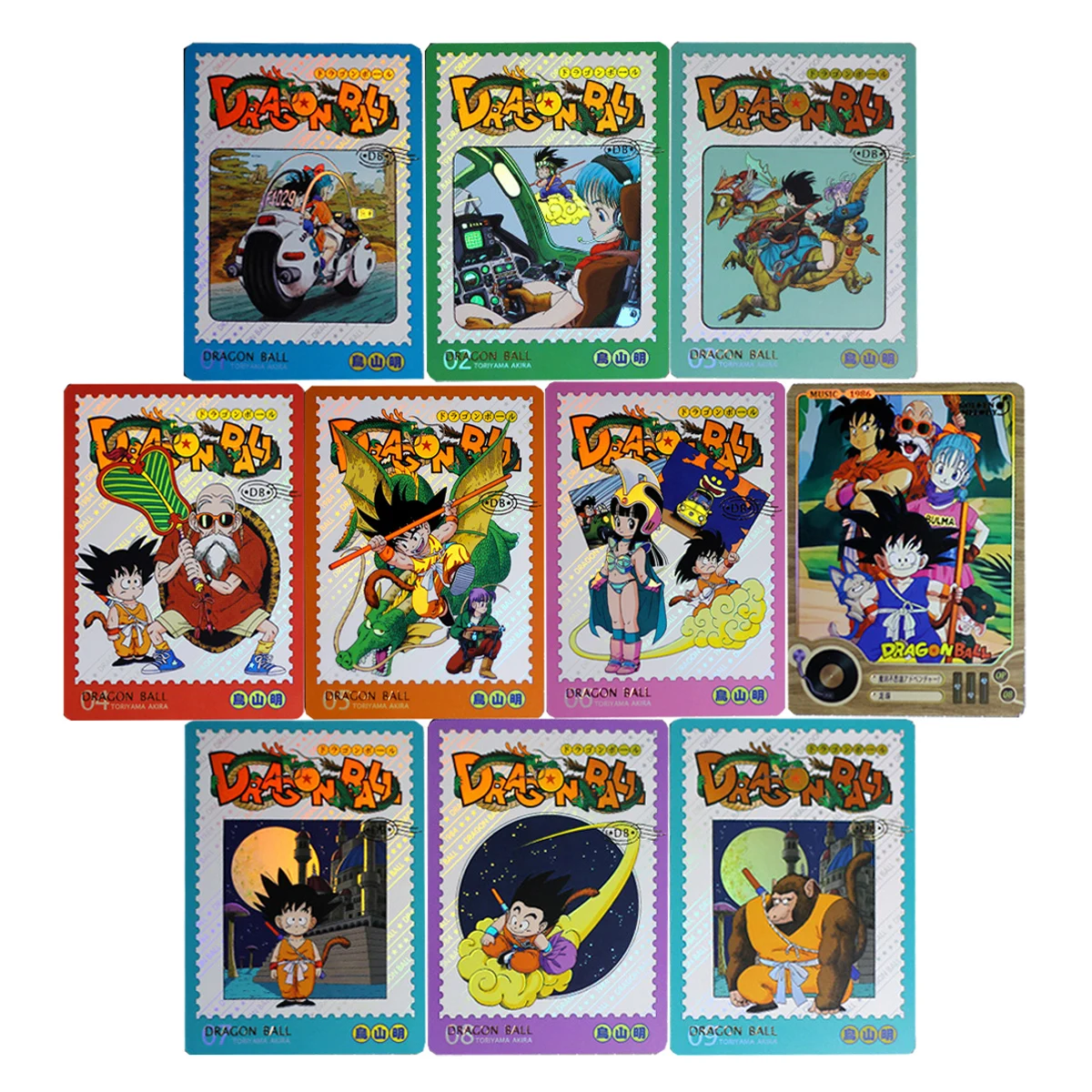 10 ピース/セット Diy 自作ドラゴンボールスタンプコレクションカード