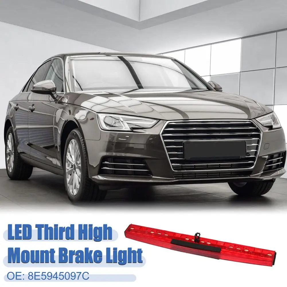 

Car High Mount Brake Light Rear Warning Signal Light Stop Lamp 8e5945097c Compatible For Audi A4 B6 B7