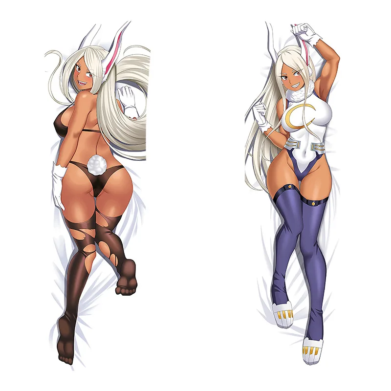 

Наволочка для тела Mirko, мягкая подушка с персонажами аниме, двухсторонняя HD печать, постельное белье, декоративная домашняя наволочка