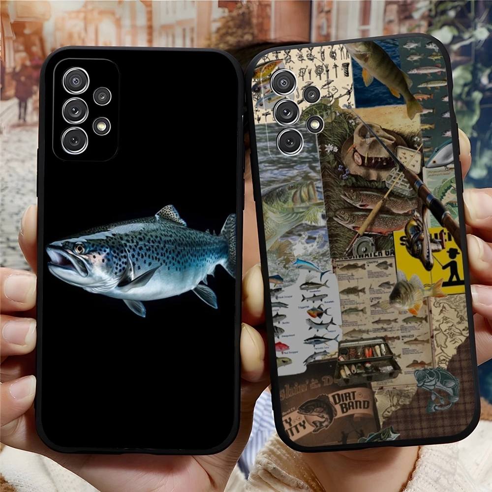 Shimano Fish Phone Case for Samsung Galaxy S24 S23 S22 S25 S21 A16 Ultra Fe Plus M54 A34 A54 A24 A52 A53 Coque