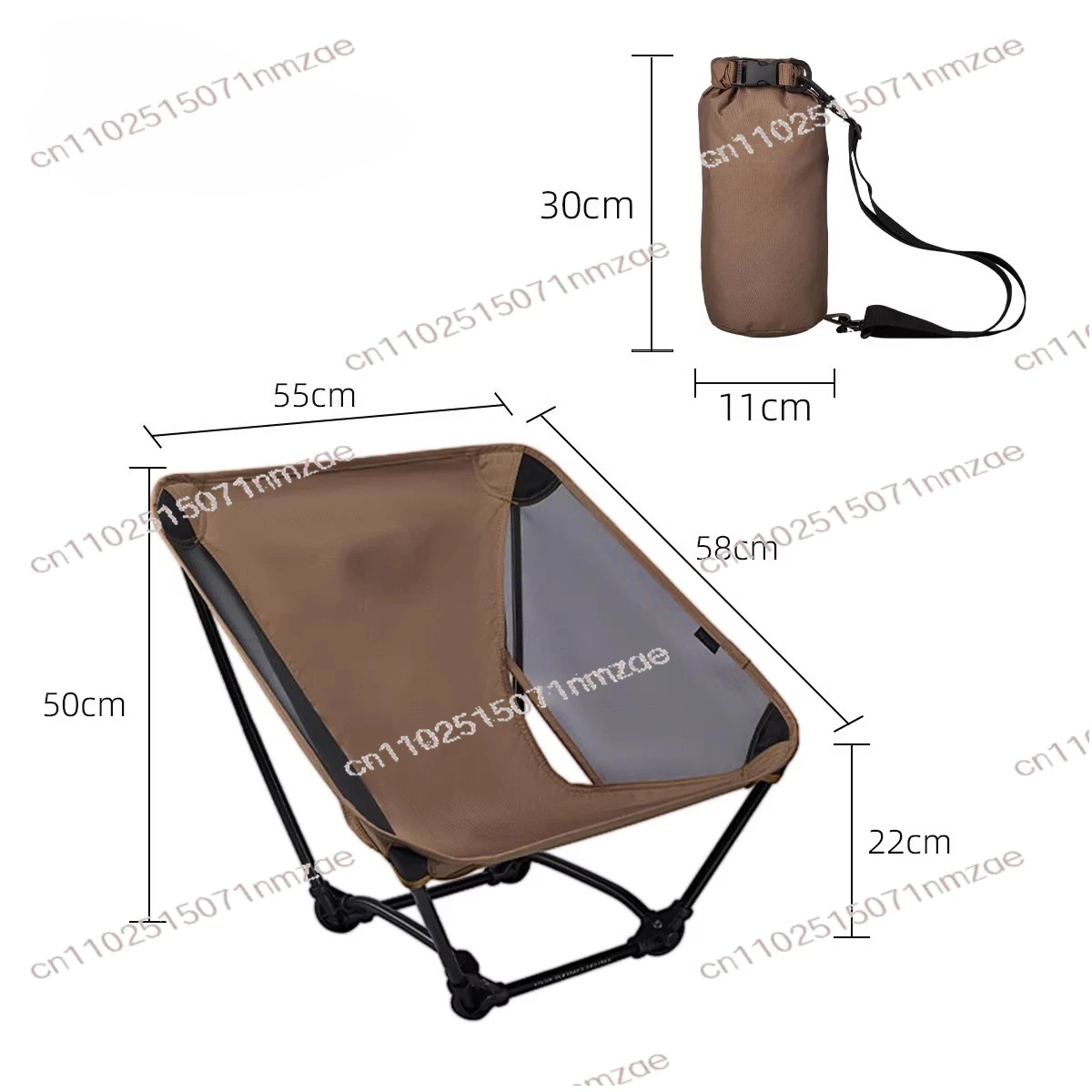 Lightweight Ground Chair Ultra-Lightweight Outdoor Folding Four-Legged Chair Hiking Camping Chair